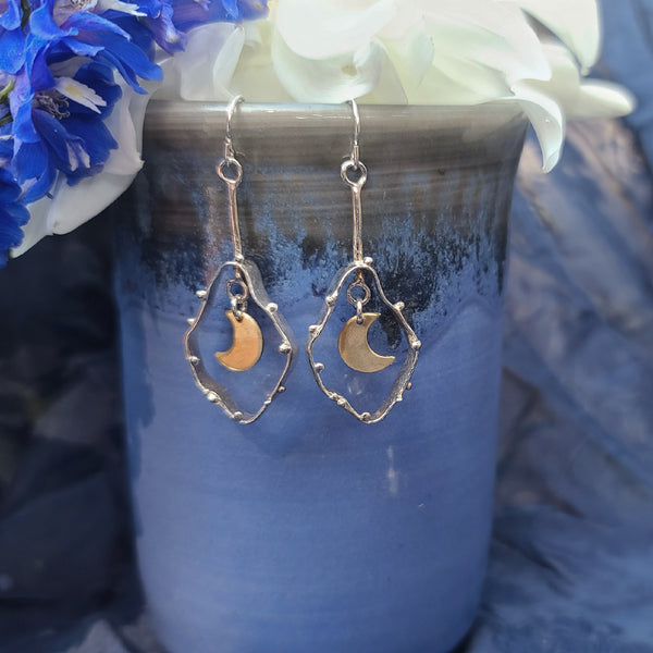 ASTRAL COLLECTION// Two Tone Abstract Galaxy Dangle