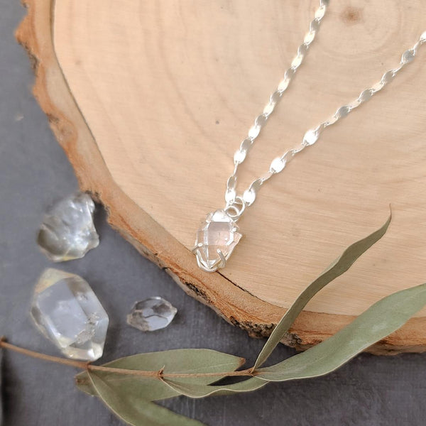 Sterling Silver and Herkimer Diamond Choker