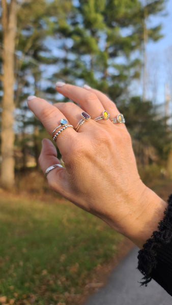 MYSTERY Sterling Silver Ring Stack