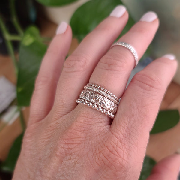 MYSTERY Sterling Silver Ring Stack