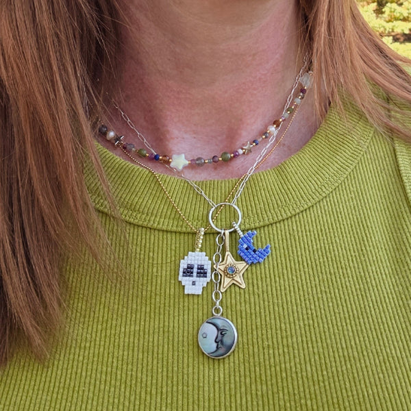 Kaleidoscope Beaded Necklace