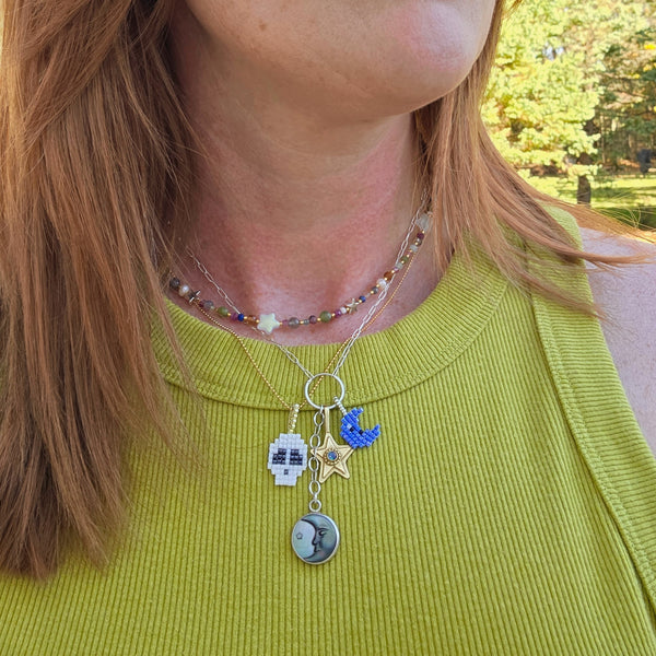 Kaleidoscope Beaded Necklace